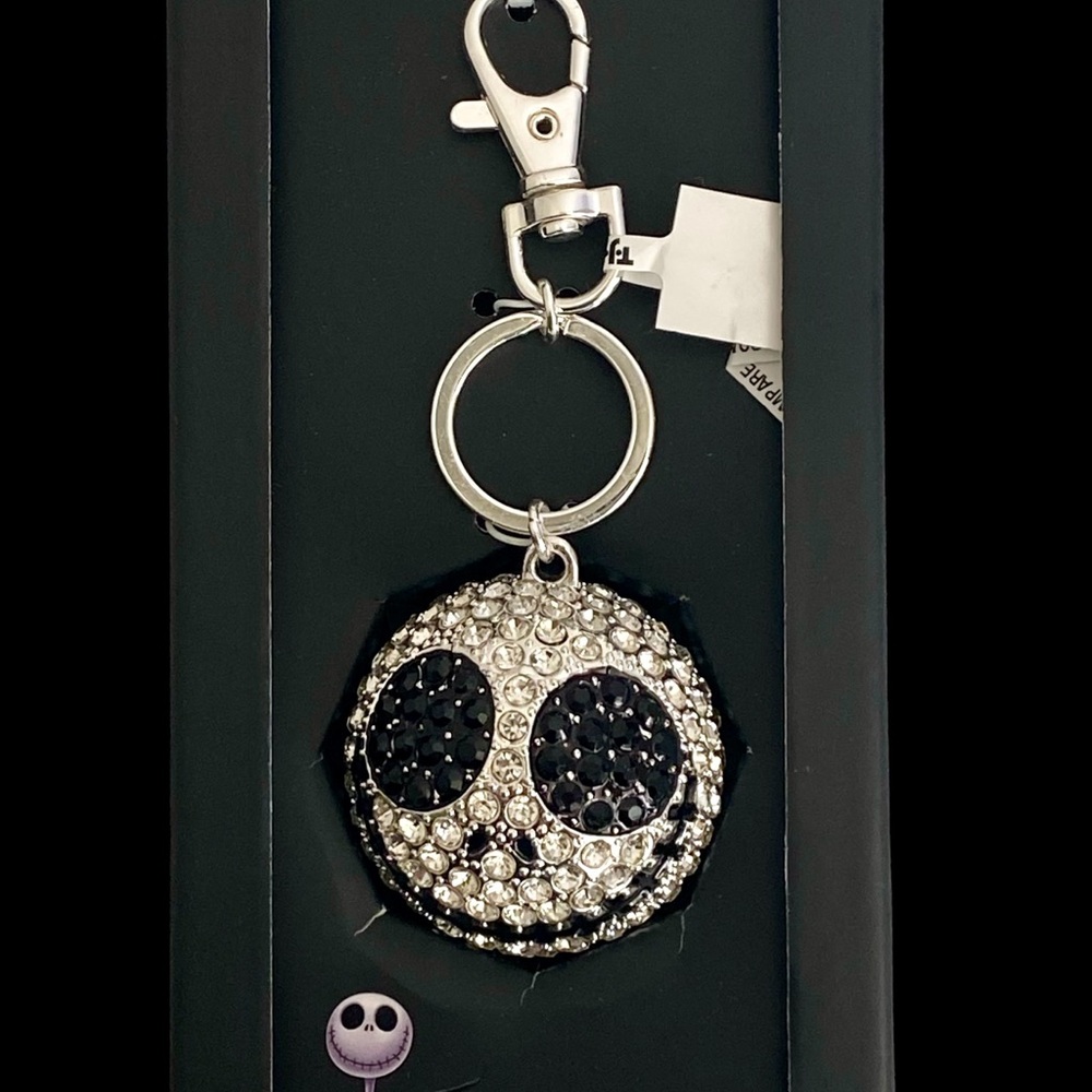 Crystal Nightmare Before Christmas Jack Skellington Bag Charm Keychain for purse